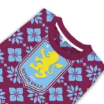 Customized Aston Villa Snowflake Matrix Claret Sweater Best Selling