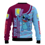 Customized Aston Villa Stitch Art Prints Claret Sweater Best Selling