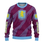 Customized Aston Villa Stripe Motion Claret Sweater Best Selling