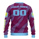 Customized Aston Villa Stripe Motion Claret Sweater Best Selling