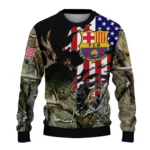 Customized Barcelona American Flag Claw Sweater Best Selling