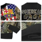 Customized Barcelona American Flag Claw Sweater Best Selling
