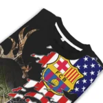Customized Barcelona American Flag Claw Sweater Best Selling