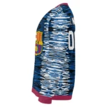 Customized Barcelona Camouflage Stripe Blue White Sweater Best Selling