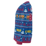 Customized Barcelona Christmas Designs Blue Sweater Best Selling