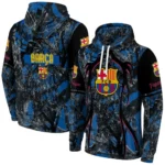 Customized Barcelona Hunting Theme Blue Black Hoodie Best Selling