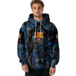 Customized Barcelona Hunting Theme Blue Black Hoodie Best Selling