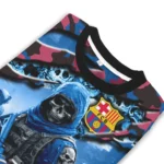 Customized Barcelona Skull Horde Blue Sweater Best Selling