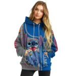 Customized Barcelona Stitch Blue Hoodie Best Selling