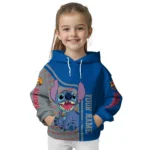 Customized Barcelona Stitch Blue Hoodie Best Selling