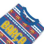 Customized Barcelona Tent Stripes Blue White Sweater Best Selling