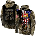 Customized Barcelona Tree Camo Hoodie Best Selling