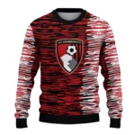 Customized Bournemouth Camouflage Stripe Red White Sweater Best Selling