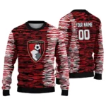 Customized Bournemouth Camouflage Stripe Red White Sweater Best Selling