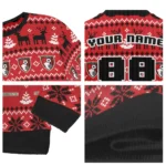 Customized Bournemouth Christmas Designs Red Sweater Best Selling