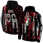 Customized Bournemouth Distressed Flag Red Black Hoodie Best Selling