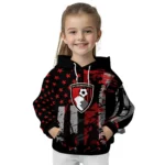 Customized Bournemouth Distressed Flag Red Black Hoodie Best Selling