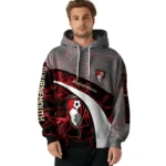 Customized Bournemouth Hexagonal Mesh Red Black Gray Hoodie Best Selling