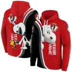 Customized Bournemouth Peeking Snoopy Red Hoodie Best Selling