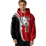 Customized Bournemouth Peeking Snoopy Red Hoodie Best Selling
