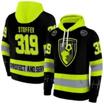 Customized Bournemouth Safety Motif Black Neon Green Hoodie Best Selling