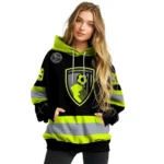 Customized Bournemouth Safety Motif Black Neon Green Hoodie Best Selling