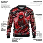 Customized Bournemouth Skull Horde Red Sweater Best Selling