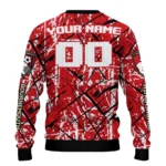 Customized Bournemouth Streak Overlay Red Sweater Best Selling