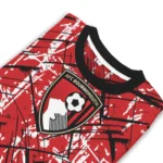 Customized Bournemouth Streak Overlay Red Sweater Best Selling