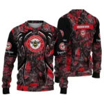 Customized Brentford Antlers Pattern Red Black Sweater Best Selling