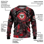Customized Brentford Antlers Pattern Red Black Sweater Best Selling