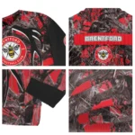 Customized Brentford Antlers Pattern Red Black Sweater Best Selling