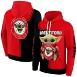 Customized Brentford Baby Yoda Red Black Hoodie Best Selling
