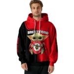 Customized Brentford Baby Yoda Red Black Hoodie Best Selling
