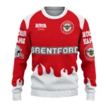 Customized Brentford Flame Border Red Sweater Best Selling