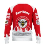 Customized Brentford Flame Border Red Sweater Best Selling
