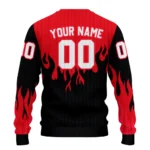 Customized Brentford Flame Outline Red Black Sweater Best Selling