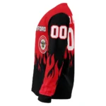 Customized Brentford Flame Outline Red Black Sweater Best Selling