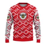 Customized Brentford Lattice Gridwork Red Sweater Best Selling