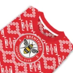 Customized Brentford Lattice Gridwork Red Sweater Best Selling