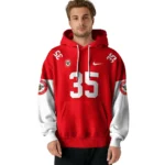 Customized Brentford Minimal Design Red Hoodie Best Selling