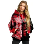 Customized Brentford Skull Motif Red Black Hoodie Best Selling