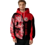 Customized Brentford Skull Motif Red Black Hoodie Best Selling