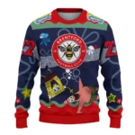 Customized Brentford Spongebob Designs Blue Sweater Best Selling