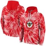 Customized Brentford Tie Dye Pattern Red Hoodie Best Selling