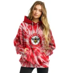 Customized Brentford Tie Dye Pattern Red Hoodie Best Selling