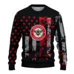 Customized Brentford Vintage Usa Flag Black Sweater Best Selling