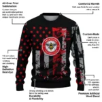 Customized Brentford Vintage Usa Flag Black Sweater Best Selling
