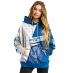 Customized Brighton Hove Albion Abstract Shape Blue Hoodie Best Selling