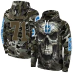 Customized Brighton Hove Albion Camo Skull Hoodie Best Selling